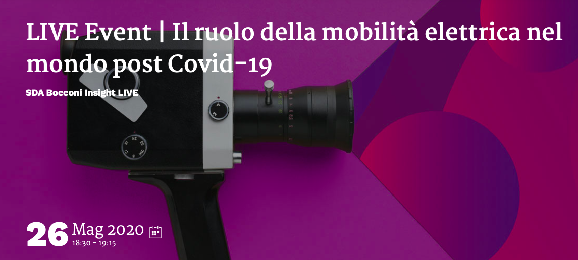 Il ruolo della mobilità elettrica nel mondo post Covid-19